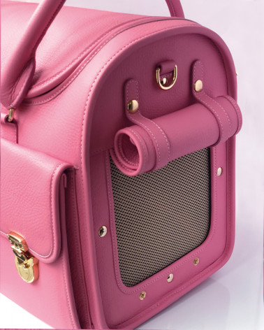 Luxuriöse Hundetasche in Pink MOSHIQA