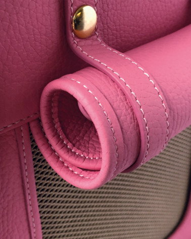 Luxuriöse Hundetasche in Pink MOSHIQA