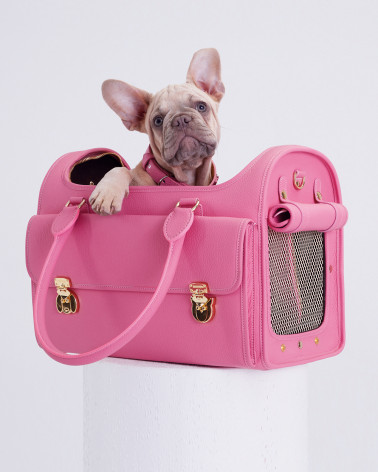 Luxurious leather dog carrier MOSHIQA