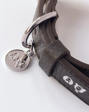 Exclusive dog collar from genuine leather Moshiqa