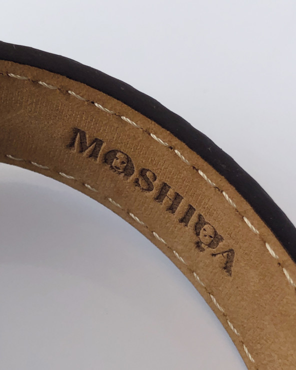 Exclusive dog collar from genuine leather Moshiqa