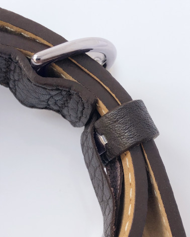 Exclusive dog collar from genuine leather Moshiqa