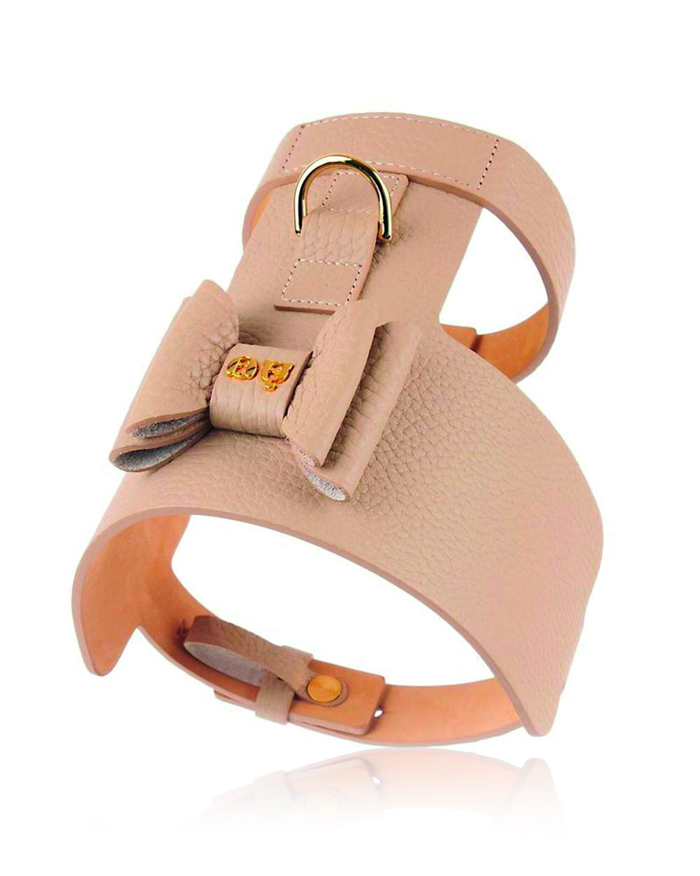 Beautifully crafted dog harness from genuine leather.