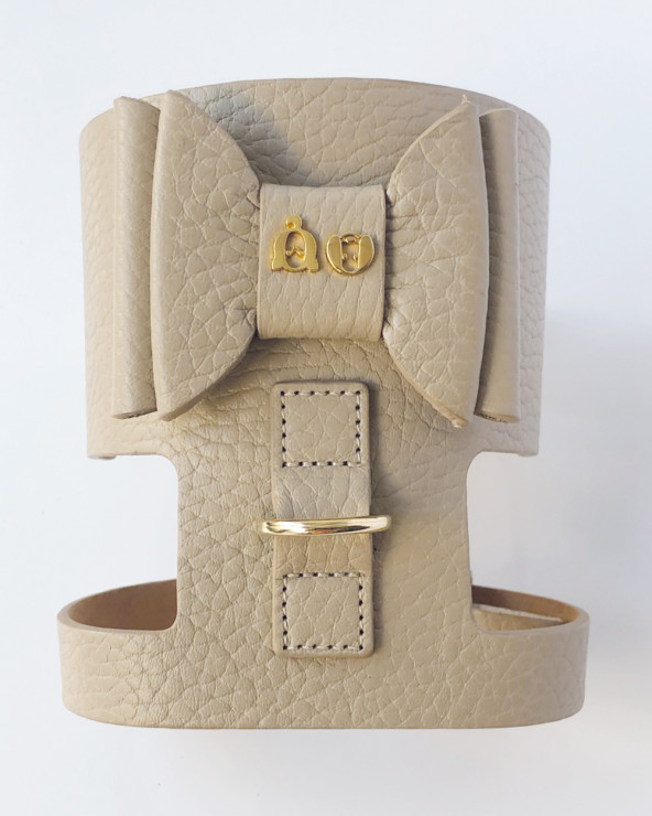Beautifully crafted dog harness from genuine leather.