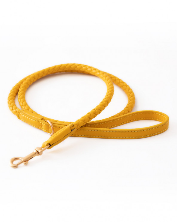 Leather leash in timeless design.